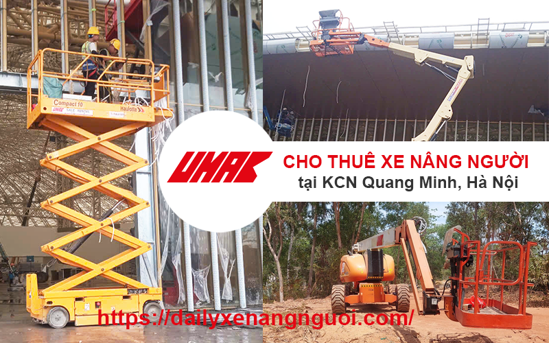 Cho thuê xe nâng người chuyên nghiệp tại KCN Quang Minh