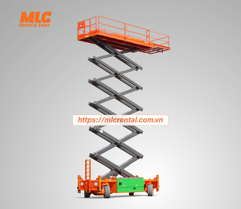 Xe cắt kéo chạy dầu địa hình 32m JCPT3225RT