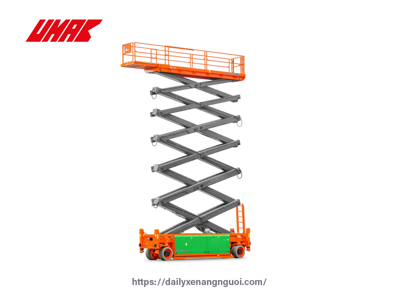 Xe cắt kéo tự hành chạy điện 35m JCPT3514DC