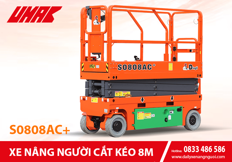 S0808AC+ - Xe nâng người cắt kéo 8m