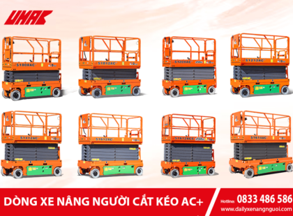 10 model xe nâng người cắt kéo AC+ của hãng Dingli