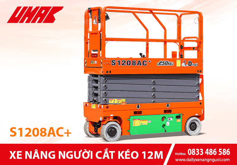 S1208AC+ - Xe nâng người cắt kéo 12m