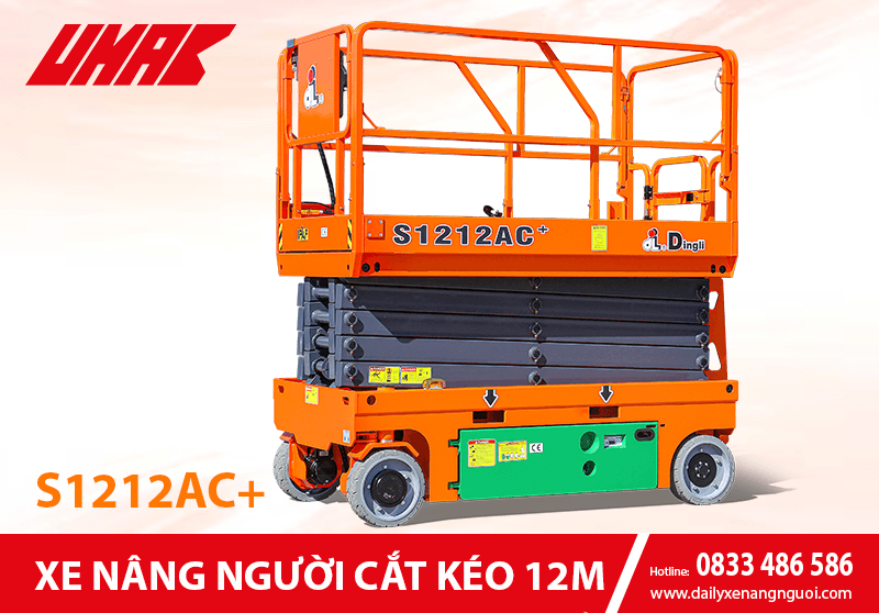 S1212AC+ - Xe nâng người cắt kéo 12m