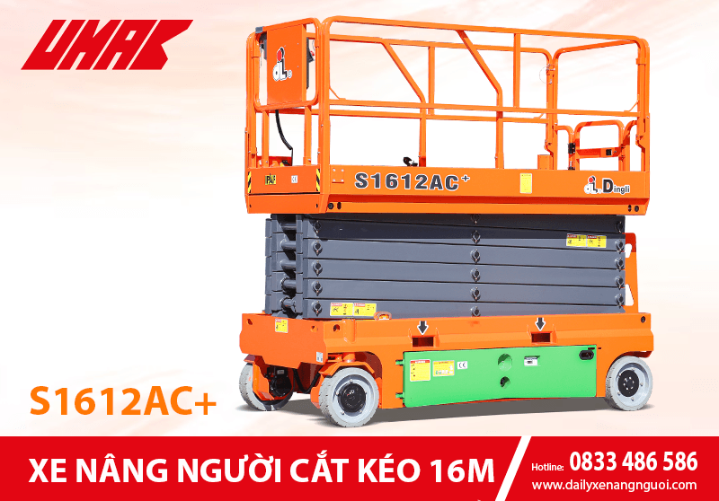 S1612ACS+ - Xe nâng người cắt kéo 16m
