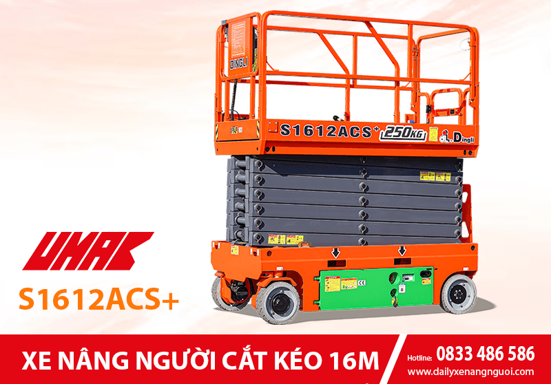 S1612AC+ - Xe nâng người cắt kéo 16m