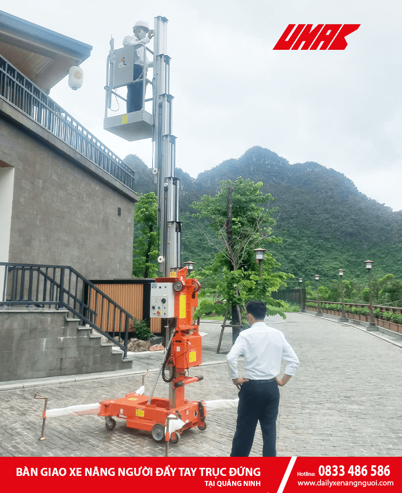Những điểm vượt trội của xe nâng người trục đứng đẩy tay của Dingli