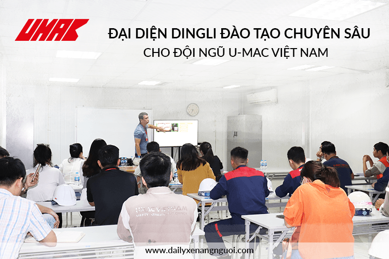 Đại diện Dingli đào tạo chuyên sâu cho đội ngũ U-MAC Việt Nam
