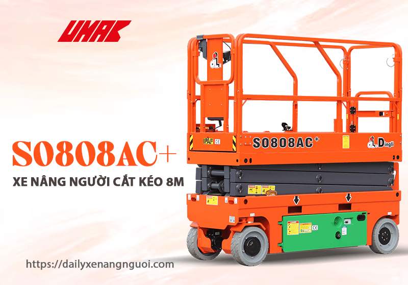 Ưu điểm vượt trội của xe nâng người cắt kéo S0808AC+