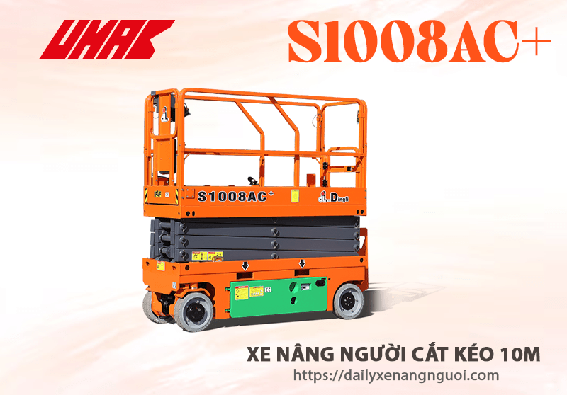 Ưu điểm vượt trội của dòng xe nâng người cắt kéo S1008AC+