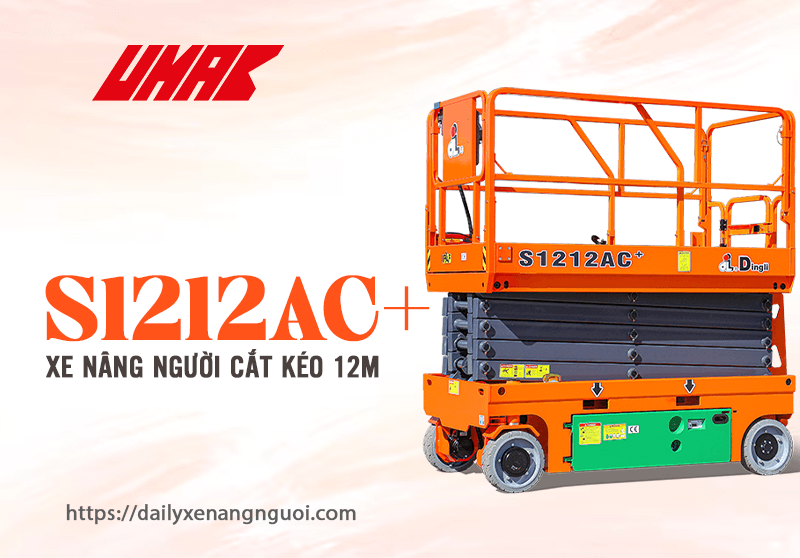 Đặc tính nổi bật của xe nâng người cắt kéo S1212AC+