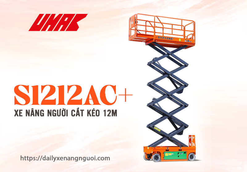 Xe nâng người cắt kéo S1212AC+