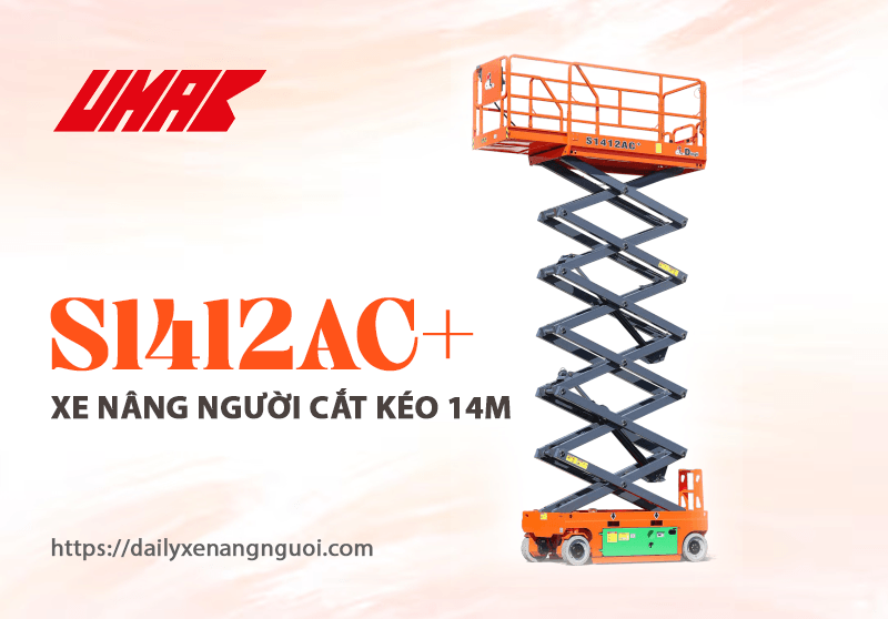 Xe nâng người cắt kéo S1412AC+